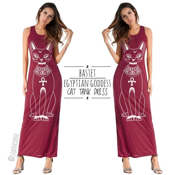 None Dresses & Skirts - Egyptian Cat RED Tank Knit Dress NWT Sz L